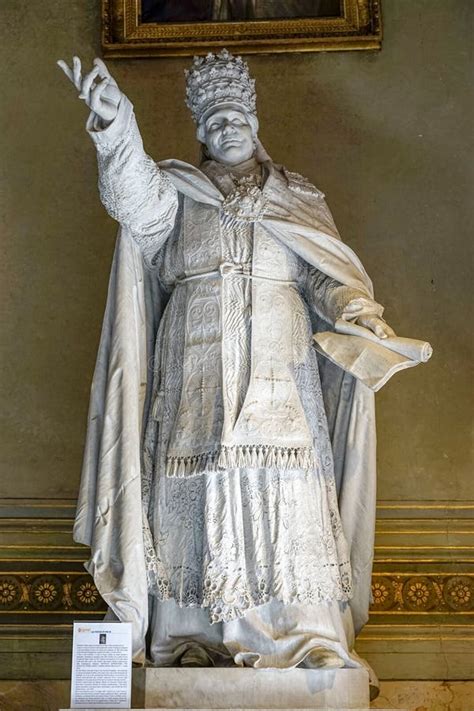 Interior Of The Nave Of The Basilica Sacro Cuore Stone Statue Of Pius