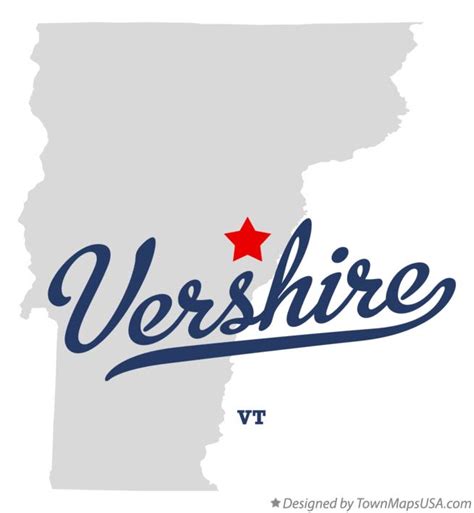 Map of Vershire, VT, Vermont