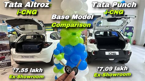 Tata Altroz XE CNG Vs Tata Punch Pure CNG Comparison Which One Is