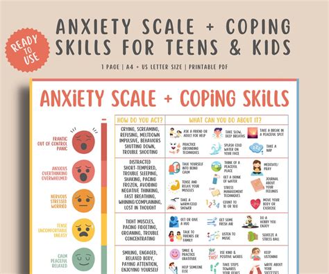 Anxiety Coping Skills For Teens Kids Stress Relief Anxious Feelings