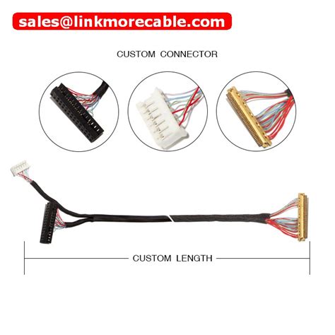 Edp Cable Custom Pin Pin Edp Cable To Lvds Cable Linkmore