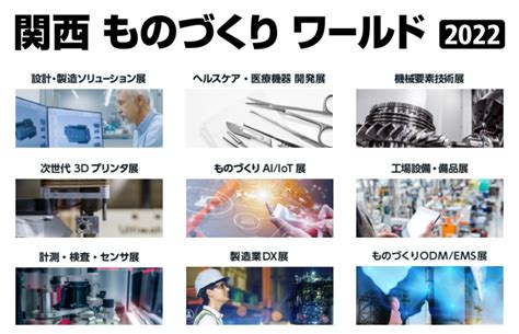 第25回 関西ものづくりワールド 2022 に810社出展予定！9つ分野に構成された西日本最大の製造展示会 ローカルガイド・ビズ