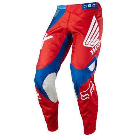 Pantal N De Motocross Fox Honda Rojo Motoblouz Es