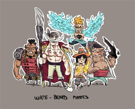 Whitebeard Crew Fanart By Me R Onepiece