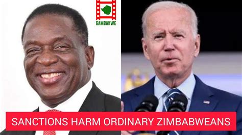 Zidera Sanctions Harm Ordinary Zimbabweans Brian Vahombe Youtube