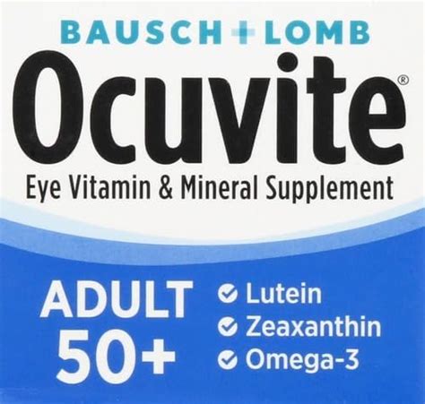 Buy Ocuvite Eye Vitamin Mineral Supplement Contains Zinc Vitamins C E Omega 3 Lutein Zeaxanthin