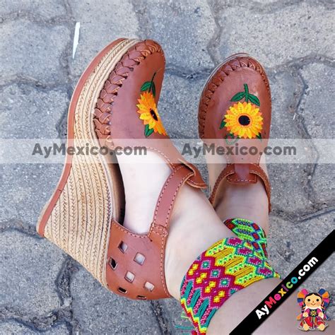 Zs Huaraches Artesanales Mexicanos De Plataforma Para Mujer