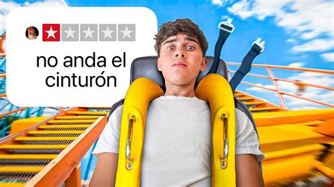 Probé los Parques de Atracciones con Peores Reseñas YouTube