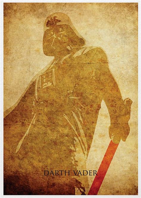 Star Wars Darth Vader Vintage Poster Print By Posterinspired Dark Vador The Force Is Strong