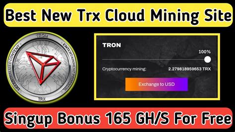 New Trx Tron Mining Site Singup Bonus Gh S Trx Purecld