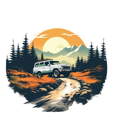 Free Off Road Car Illustration For T Shirt Design 43771362 Png