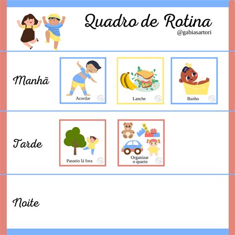 Rotina Visual Infantil Kit 20 Imagens No Elo7 Sonho No Papel