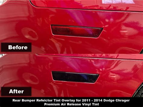 Crux Motorsports Rear Bumper Reflector Tint For 2011 2014 Dodge