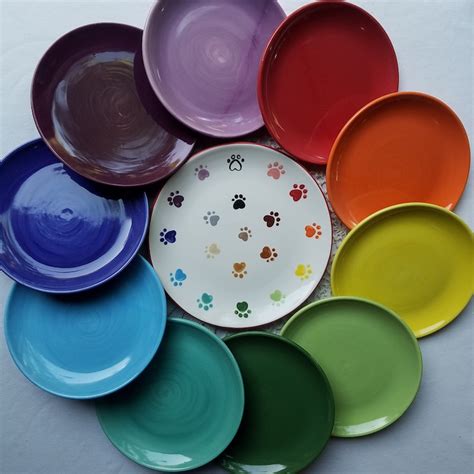 Colorful Dessert Plates - Etsy