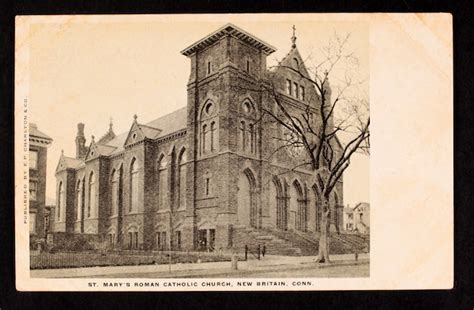 New Britain St Marys Roman Catholic Carte Postale Ancienne Et