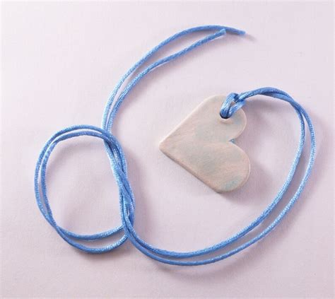 Blue Heart Necklace Heart Necklace Blue Heart Pendant - Etsy