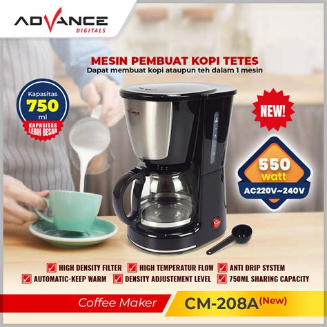 Jual Garansi 1 TahunADVANCE Coffee Maker Mesin Kopi Otomatis Mesin