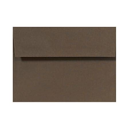 LUX Invitation Envelopes 4 Bar A1 Peel Press Closure Chocolate Brown