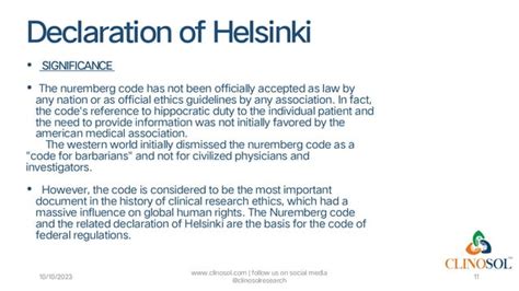 Declaration Of Helsinki Ppt