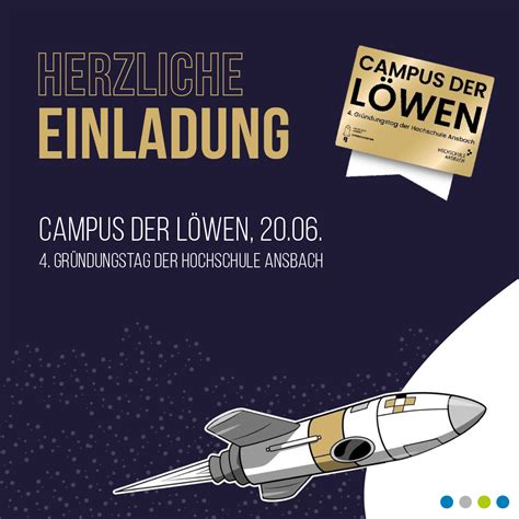 Einladung zum Campus der Löwen Hochschule Ansbach