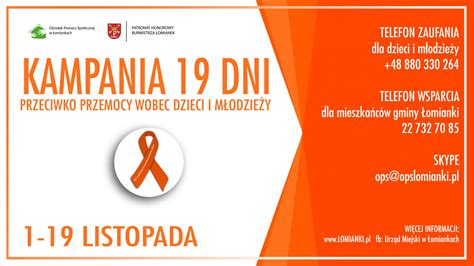 Kampania 19 dni przeciwko przemocy i krzywdzeniu dzieci i młodzieży