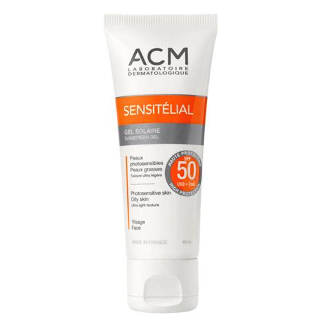 ACM Sensitelial SPF 50 Sunscreen Gel 40 Ml Makkah Pharmacy