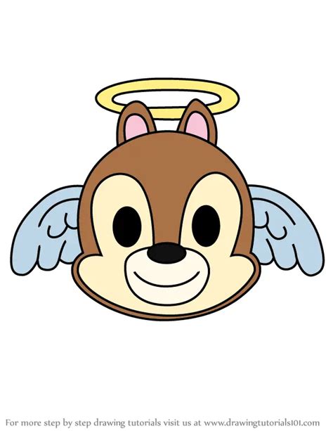 How To Draw Angel Chip From Disney Emoji Blitz Disney Emoji Blitz