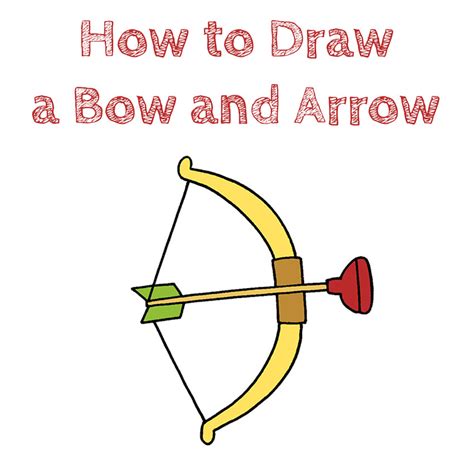 How To Draw A Bow And Arrow For Kids Draw For Kids