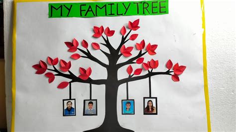 family tree school project templates family tree template vector art
