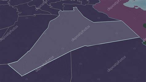 Ampliar En Ouargla Provincia De Argelia Esbozado Perspectiva Oblicua