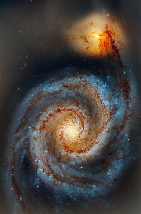 Planets Inside M51 Galaxy Cross