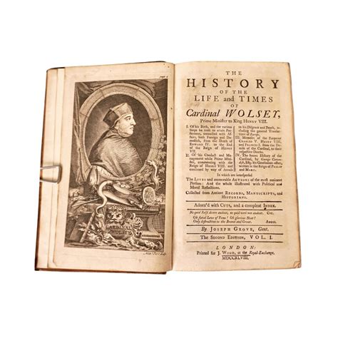 Joseph Grove Antique Life Of Cardinal Wolsey Available For Immediate Sale At Sothebys