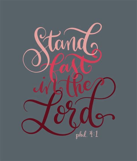 Stand Fast In The Lord Honest Fabric