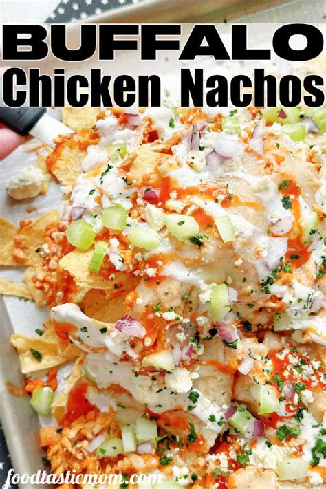 Buffalo Chicken Nachos - Foodtastic Mom