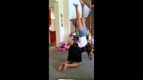 Gymnastics Tricks Daddy Daughter Youtube