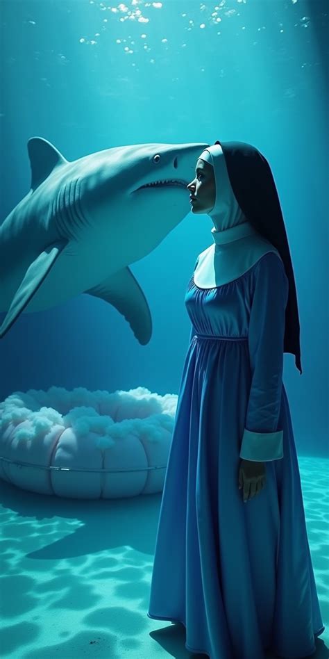 A Nun And A Shark In Atlantis Stable Diffusion Online
