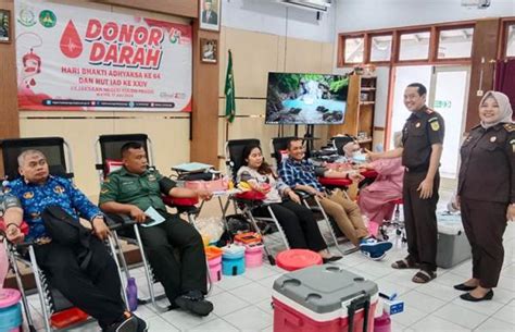 Peringati Hari Bakti Adhyaksa Kejari Kulonprogo Gelar Donor Darah Massal