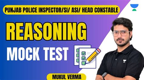 Reasoning Mock Test Punjab Police Inspector Si Asi Head Constable