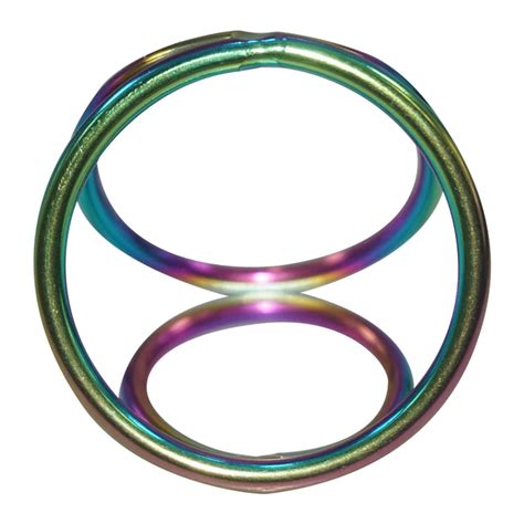 Buy 50 40 30mm Ultra Rainbow Metal Cock Ring Ball