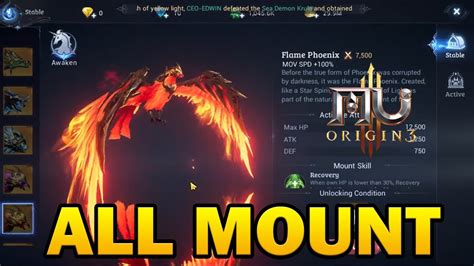 MU ORIGIN 3 ASIA ALL MOUNT MenchDrey YouTube