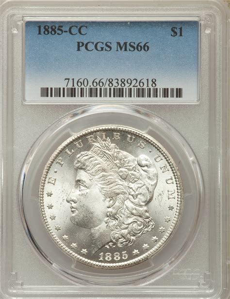 1885 CC US Morgan Silver Dollar 1 PCGS MS66 EBay