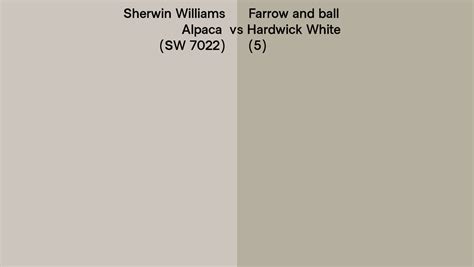 Sherwin Williams Alpaca Sw 7022 Vs Farrow And Ball Hardwick White 5