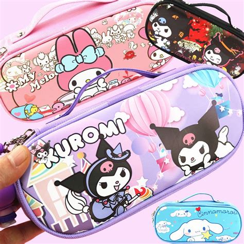 Estuche De L Pices De Cuatro Capas De Dibujos Animados Sanrio Kuromi