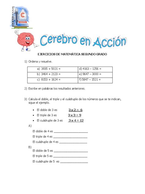 Pdf Ejercicios De Matematica Segundo Grado Dokumen Tips Hot Sex Picture