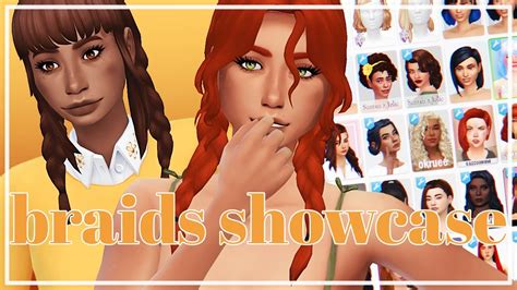 Braids Sims Maxis Match Cc Showcase Links Youtube