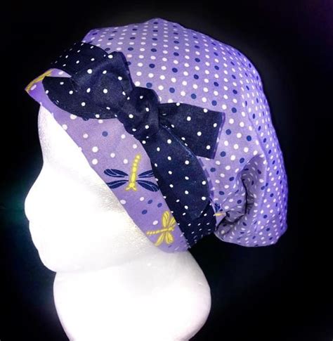 Reversible Fashion Cotton Scrub Cap With Elastic Pocket And Etsy