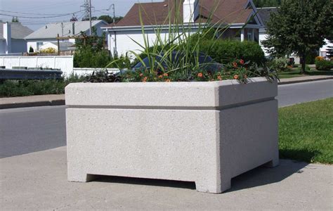 Linea Bac Fleurs Carr En B Ton Pour L Am Nagement Urbain Patio