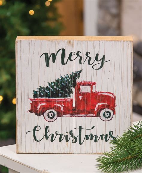 Col House Designs - Retail| Merry Christmas Vintage Truck Sign