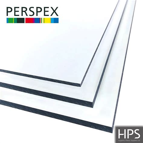 Clear PERSPEX Sheets 2030 X 1520 X 3mm 25mm Hygienic Plastic