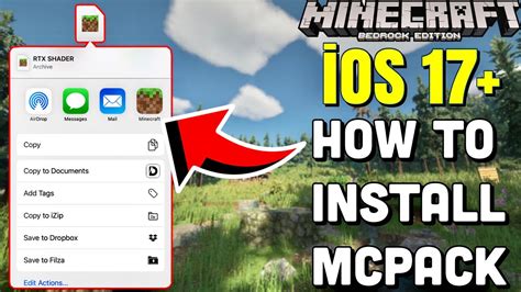 IOS 17 HOW TO INSTALL ADDONS TEXTURES In Minecraft PE IOS 17 How To